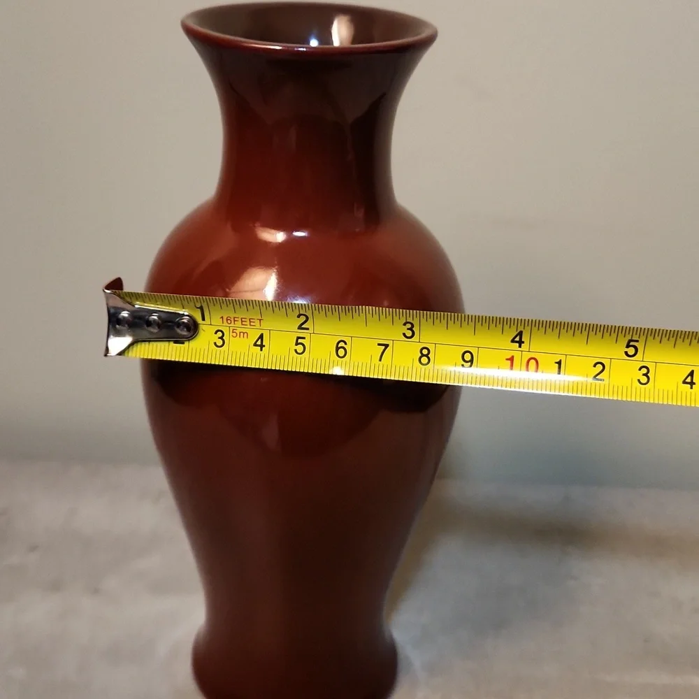 Vintage Diane Love For Mikasa Oxblood Red Handcrafted Vase From Japan Rare Decor